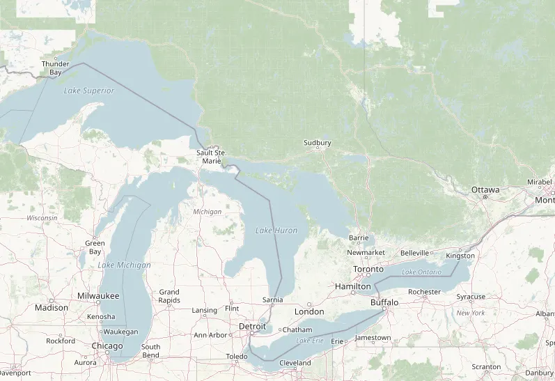 Map of Ontario showing HomePark communities